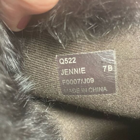 COACH Jeannie Signature Fur Lined Boots Size 7B Mid Calf Brown & Black Size 7B - Picture 10 of 10